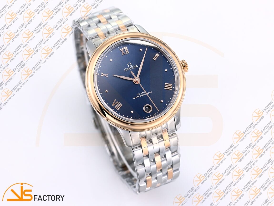 VSFactory (VSF) Omega De Ville Prestige 34mm Blue Dial SS RG A8800 Movement - 图片 5