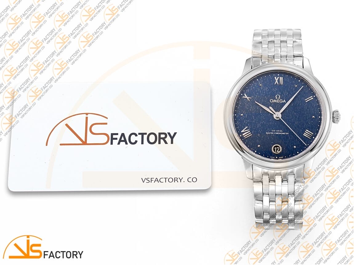 VSFactory (VSF) Omega De Ville Prestige 34mm Pearl Blue Dial Steel A8800 Movement - 图片 2