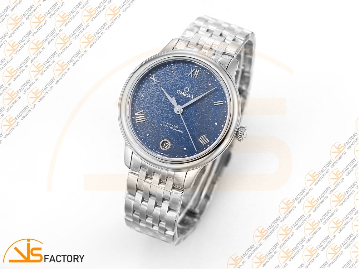 VSFactory (VSF) Omega De Ville Prestige 34mm Pearl Blue Dial Steel A8800 Movement - 图片 4