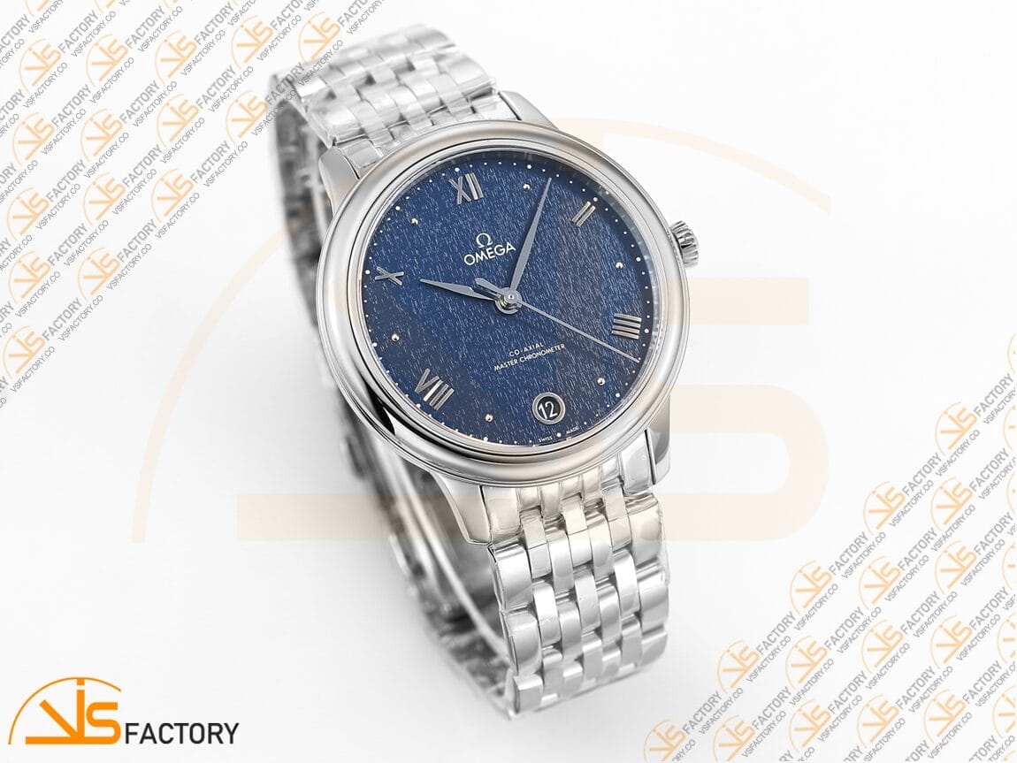 VSFactory (VSF) Omega De Ville Prestige 34mm Pearl Blue Dial Steel A8800 Movement - 图片 5