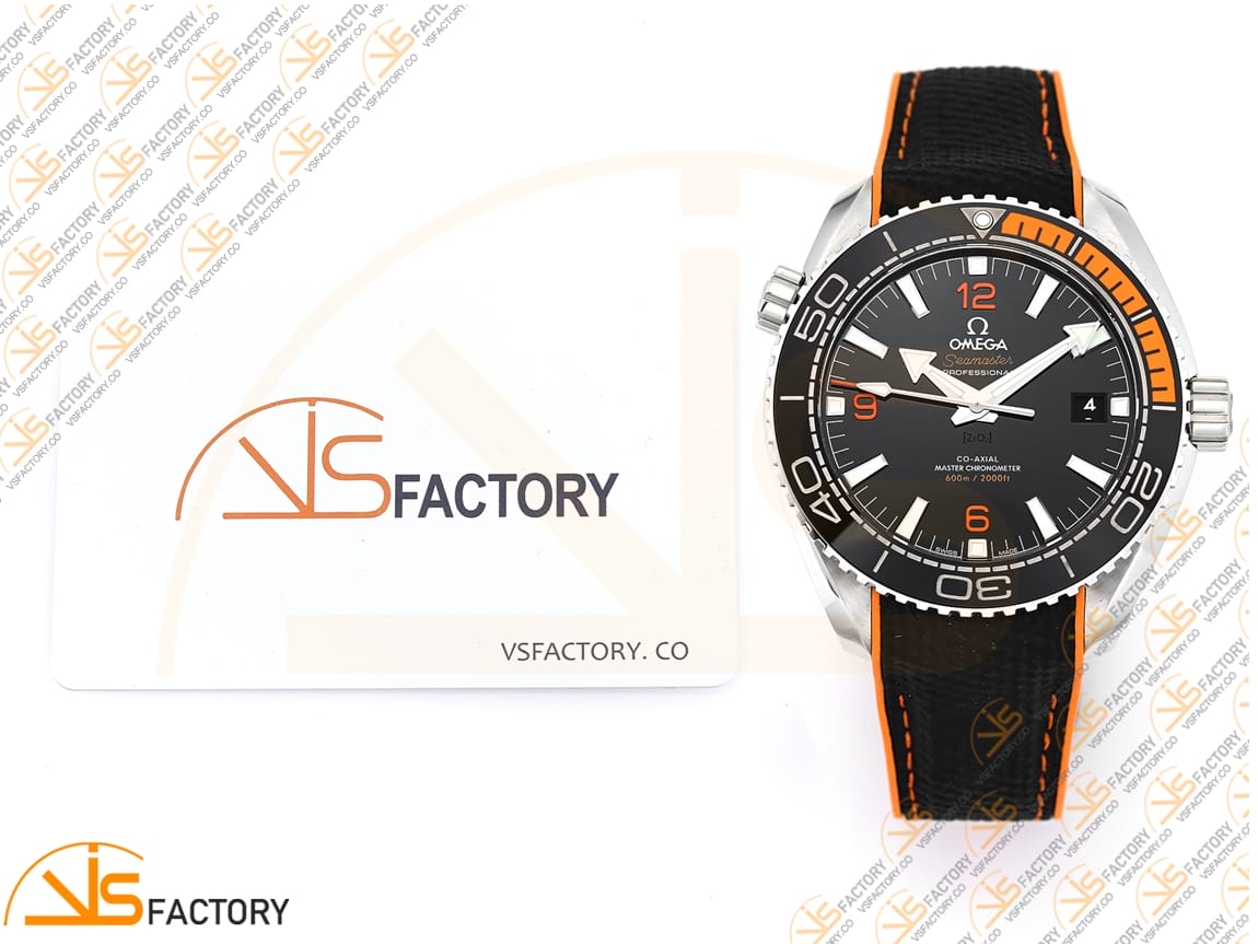 VSFactory (VSF) Omega Planet Ocean 43.5mm Black Dial Black Orange Bezel S A8900 Movement - 图片 2