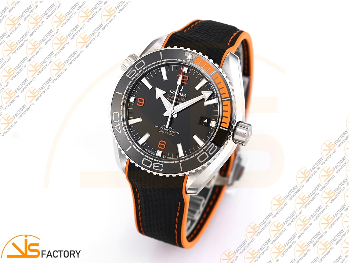 VSFactory (VSF) Omega Planet Ocean 43.5mm Black Dial Black Orange Bezel S A8900 Movement - 图片 5