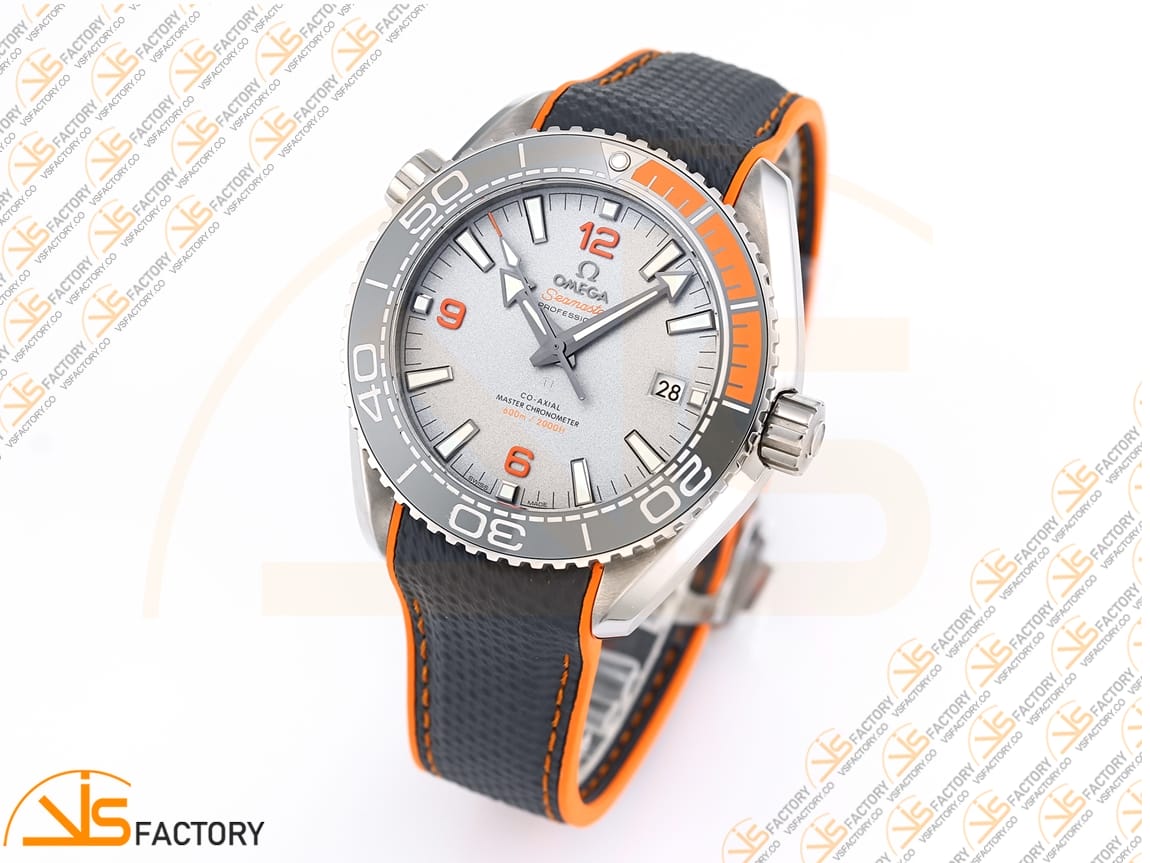 VSFactory (VSF) Omega Planet Ocean 43.5mm Gray Dial SS Case Black Orange Bezel Nylon Strap A8900 Movement - 图片 5