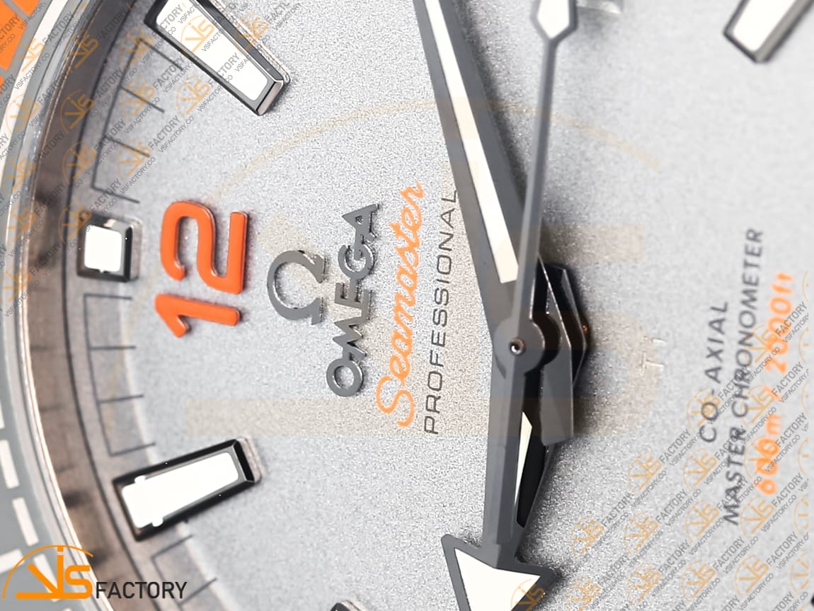 VSFactory (VSF) Omega Planet Ocean 43.5mm Gray Dial SS Case Black Orange Bezel Nylon Strap A8900 Movement - 图片 7