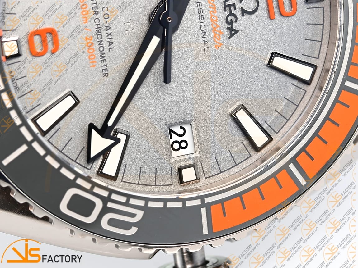 VSFactory (VSF) Omega Planet Ocean 43.5mm Gray Dial SS Case Black Orange Bezel Nylon Strap A8900 Movement - 图片 8