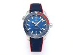 VSFactory (VSF) Omega Planet Ocean 43.5mm Pyeongchang 2018 Blue Dial SS Case Blue Nylon Strap A8900 Movement