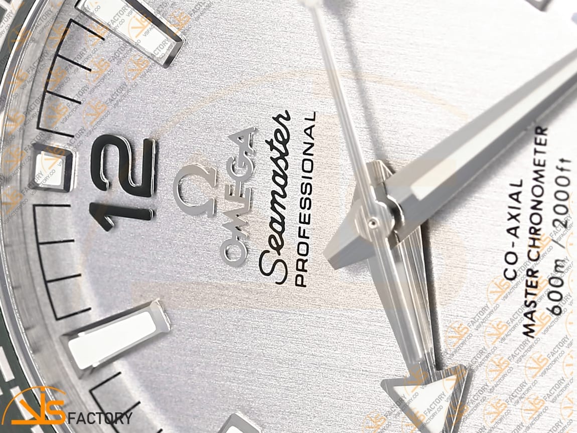 VSFactory (VSF) Omega Planet Ocean 43.5mm White Dial SS Case Green Bezel Green Rubber Strap A8900 Movement - 图片 7