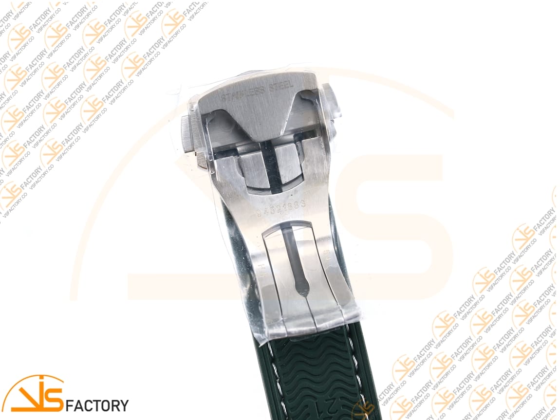 VSFactory (VSF) Omega Planet Ocean 43.5mm White Dial SS Case Green Bezel Green Rubber Strap A8900 Movement - 图片 12