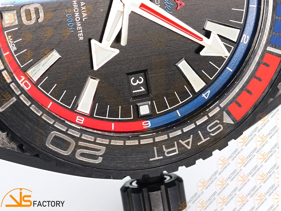 VSFactory (VSF) Omega Planet Ocean 45.5mm ETNZ Deep Black Real Ceramic A8906 Movement - 图片 6