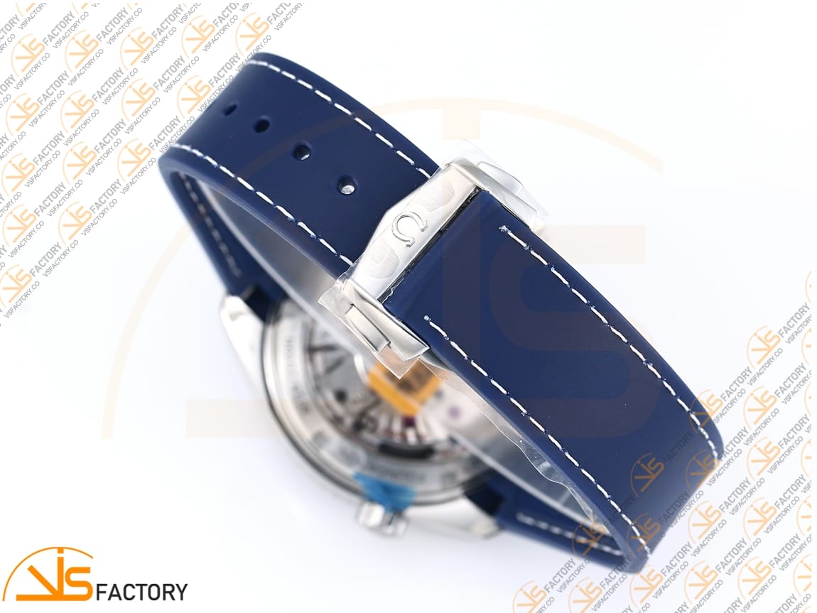 VSFactory (VSF) Omega Planet Ocean 600M GMT 43.5mm Blue Dial Blue Ceramic Bezel SS A8605 Movement - 图片 14