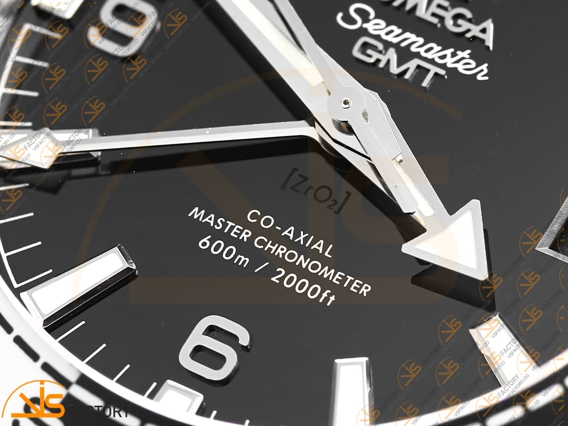 VSFactory (VSF) Omega Planet Ocean GMT 43.5mm Tai Chi Black Dial Steel A8906 Movement - 图片 6