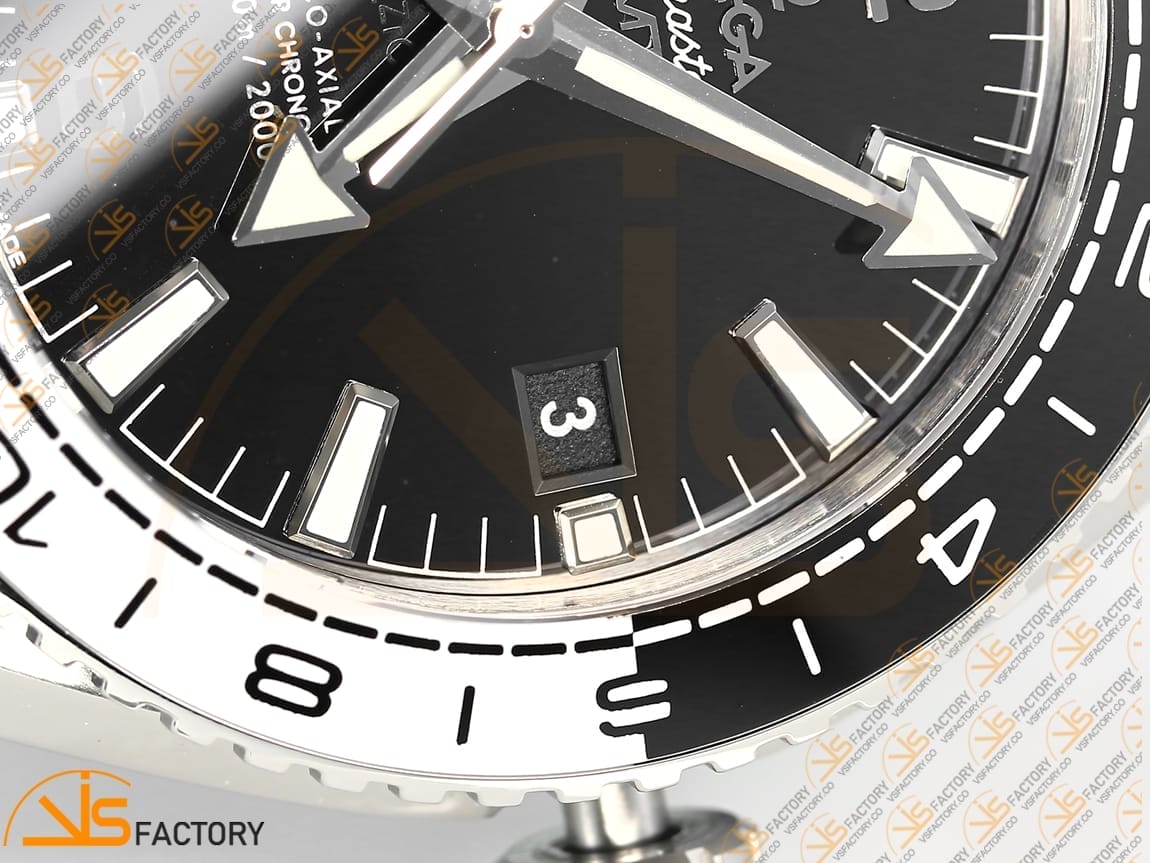 VSFactory (VSF) Omega Planet Ocean GMT 43.5mm Tai Chi Black Dial Steel A8906 Movement - 图片 8