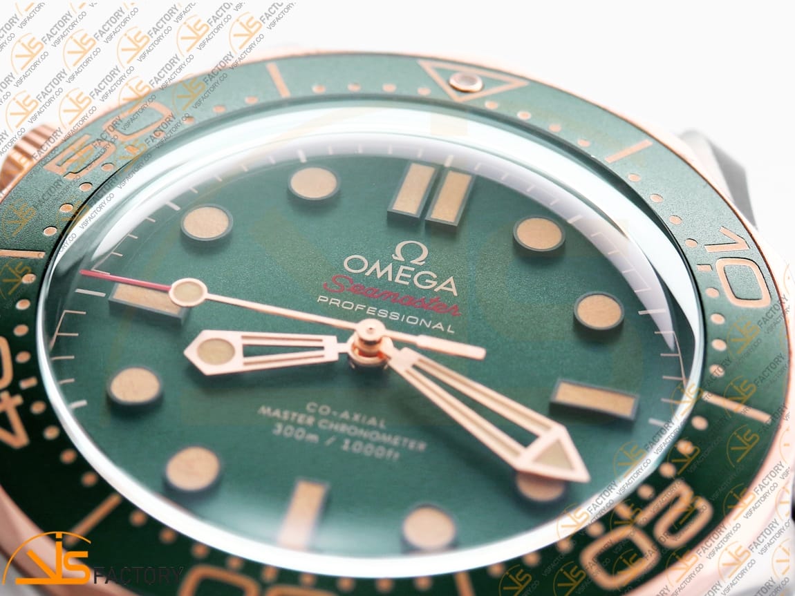 VSFactory (VSF) Omega Seamaster 300M Diver Green Dial Titanium Bronze A8806 Movement - 图片 6
