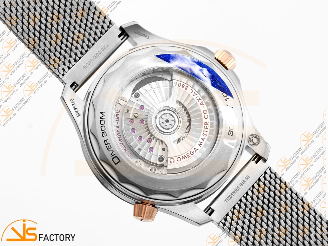 VSFactory (VSF) Omega Seamaster 300M Diver Green Dial Titanium Bronze A8806 Movement - 图片 15