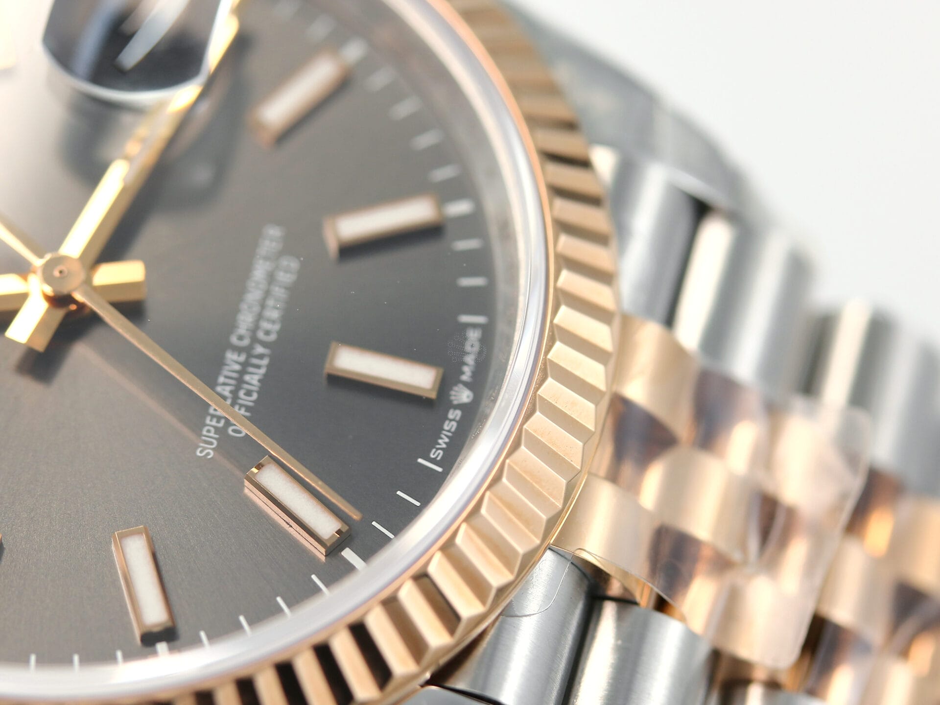 VSFactory (VSF) Rolex DateJust 36 116231 Gray Stick Dial 904L Steel and Rose Gold Jubilee Bracelet VS3235 Movement - 图片 6