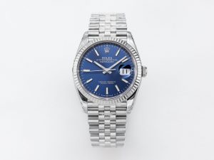 VSFactory (VSF) Rolex DateJust 36 126234 Blue Stick Dial 904L Steel Jubilee Bracelet VS3235 Movement