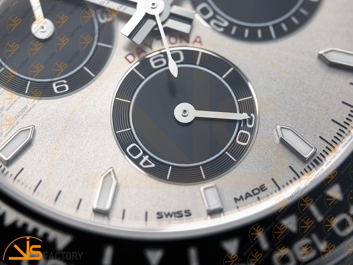 VSFactory (VSF) Rolex Daytona 126519 Gray Black Dial White Gold Oysterflex / DD4801 Movement - 图片 8