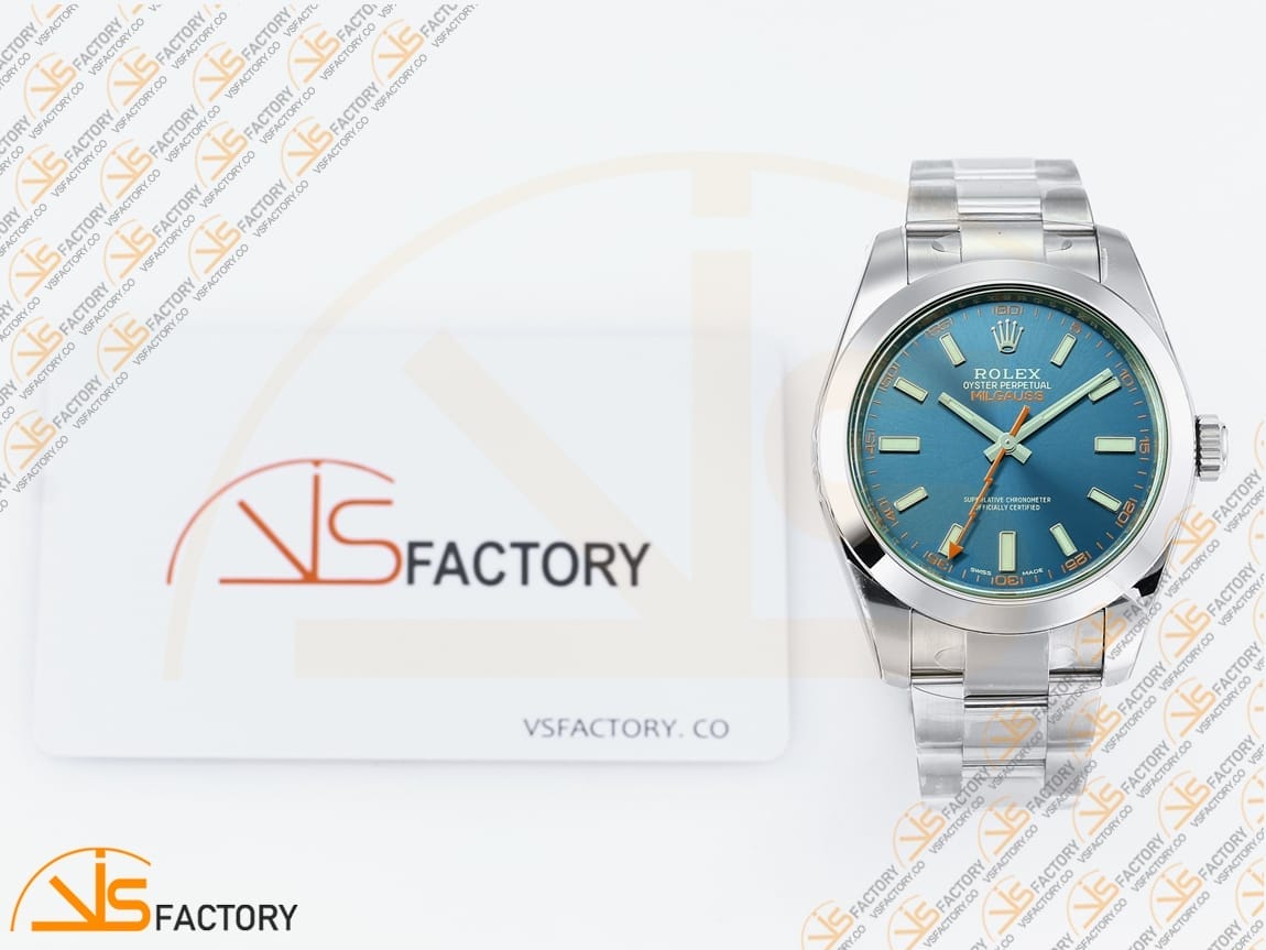 VSFactory (VSF) Rolex Milgauss 116400GV Blue Dial 904L Steel SS Bracelet VS3131 Movement - 图片 2