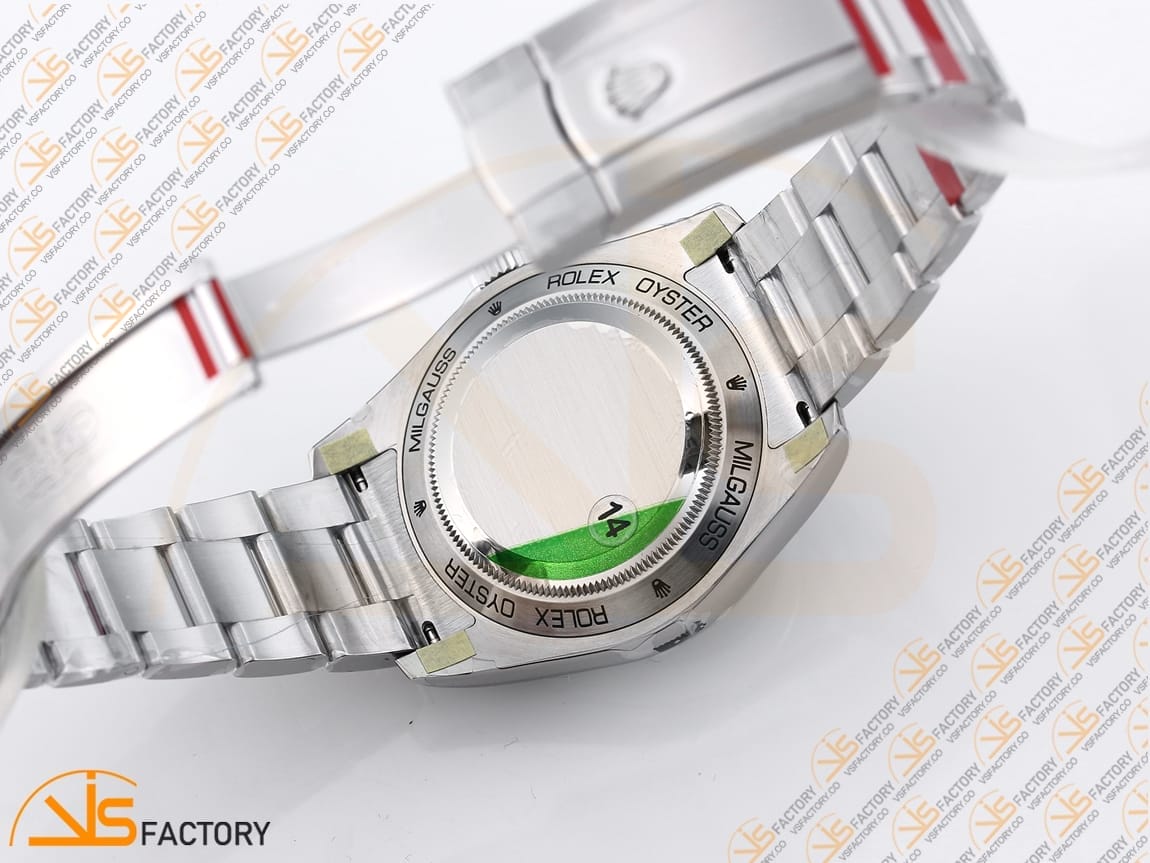 VSFactory (VSF) Rolex Milgauss 116400GV Blue Dial 904L Steel SS Bracelet VS3131 Movement - 图片 13
