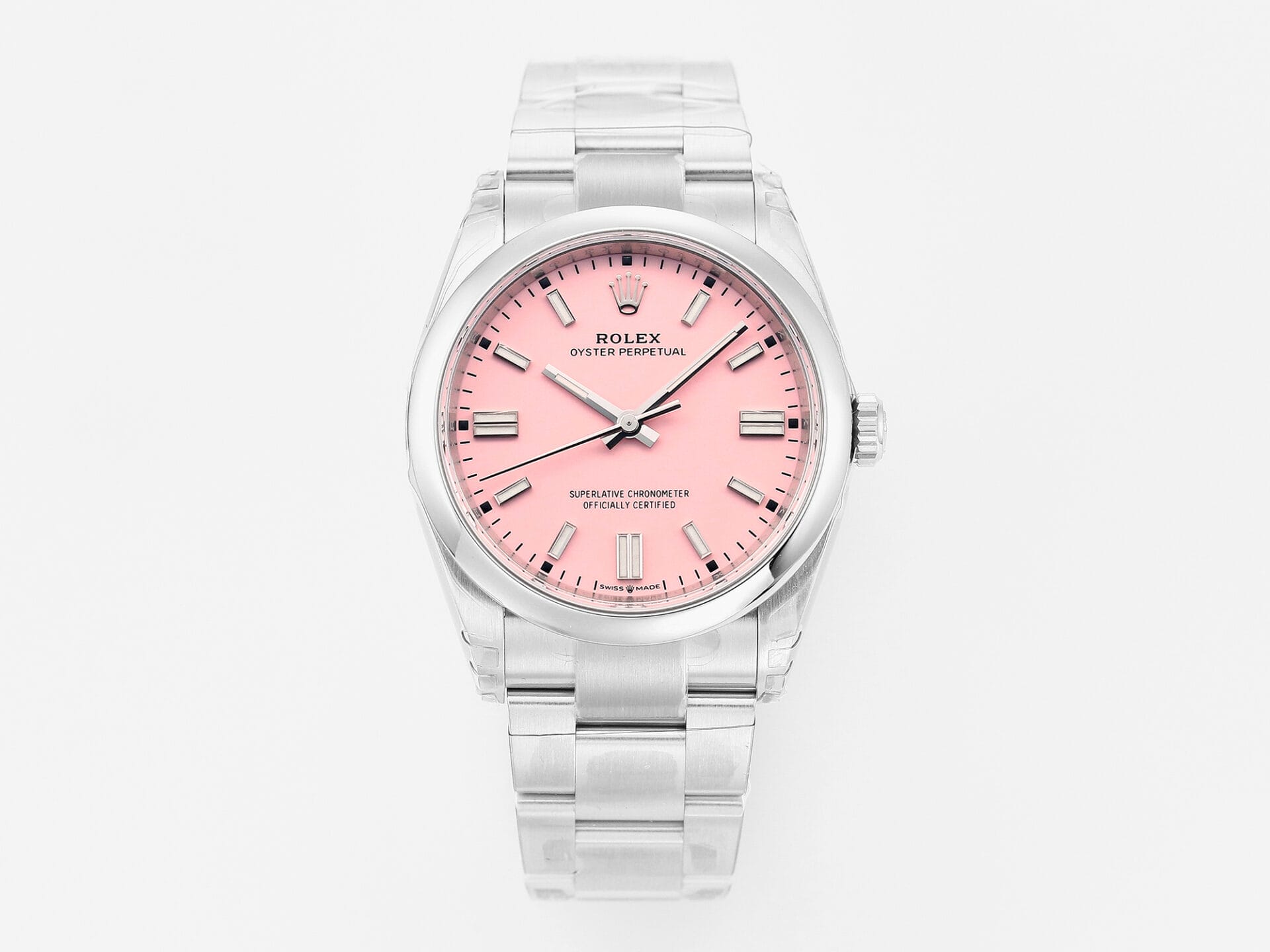VSFactory (VSF) Rolex Oyster Perpetual 126000 Pink Dial 904L Steel VS3235 Movement