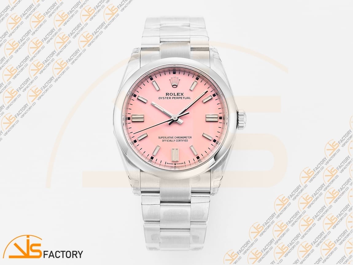 VSFactory (VSF) Rolex Oyster Perpetual 126000 Pink Dial 904L Steel VS3235 Movement - 图片 3