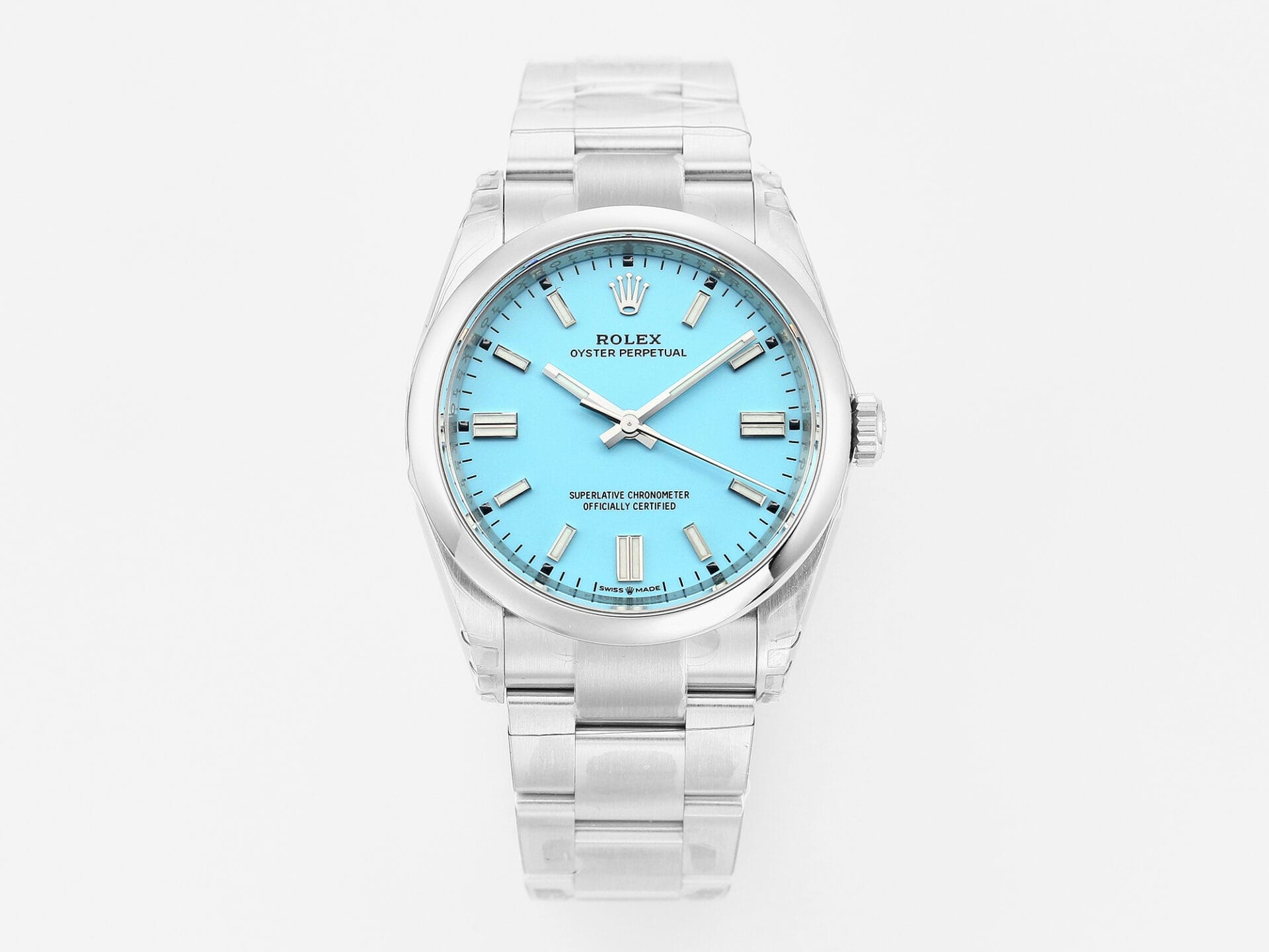 VSFactory (VSF) Rolex Oyster Perpetual 126000 Tiffany Blue Dial 904L Steel VS3230 Movement