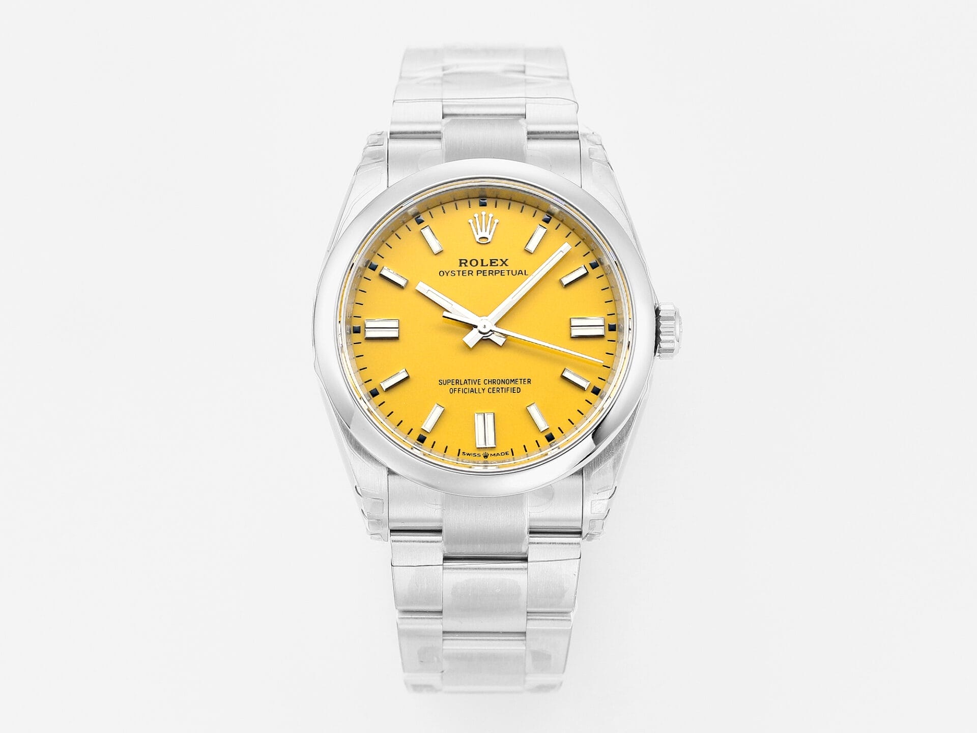 VSFactory (VSF) Rolex Oyster Perpetual 126000 Yellow Dial 904L Steel VS3230 Movement