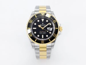 VSFactory (VSF) Rolex Sea-Dweller 126603 Black Dial 904L Steel and Yellow Gold Bracelet VS3235 Movement