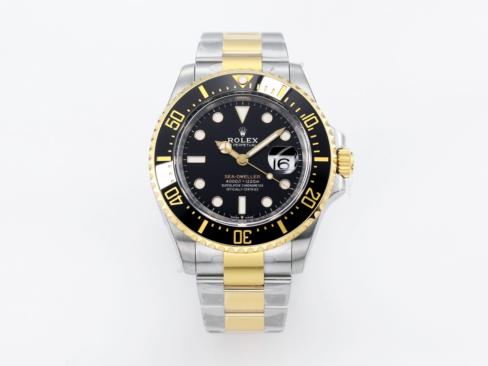 VSFactory (VSF) Rolex Sea-Dweller 126603 Black Dial 904L Steel and Yellow Gold Bracelet VS3235 Movement