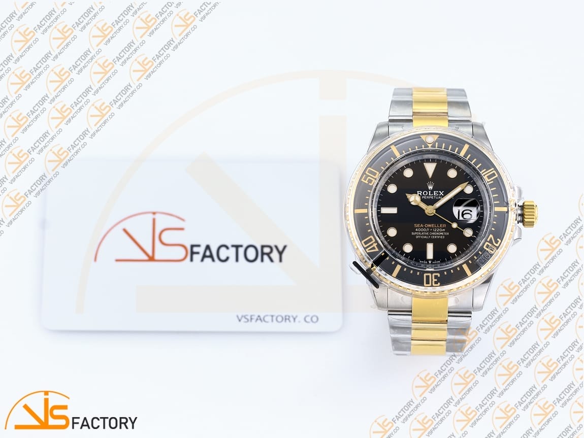 VSFactory (VSF) Rolex Sea-Dweller 126603 Black Dial 904L Steel and Yellow Gold Bracelet VS3235 Movement - 图片 2