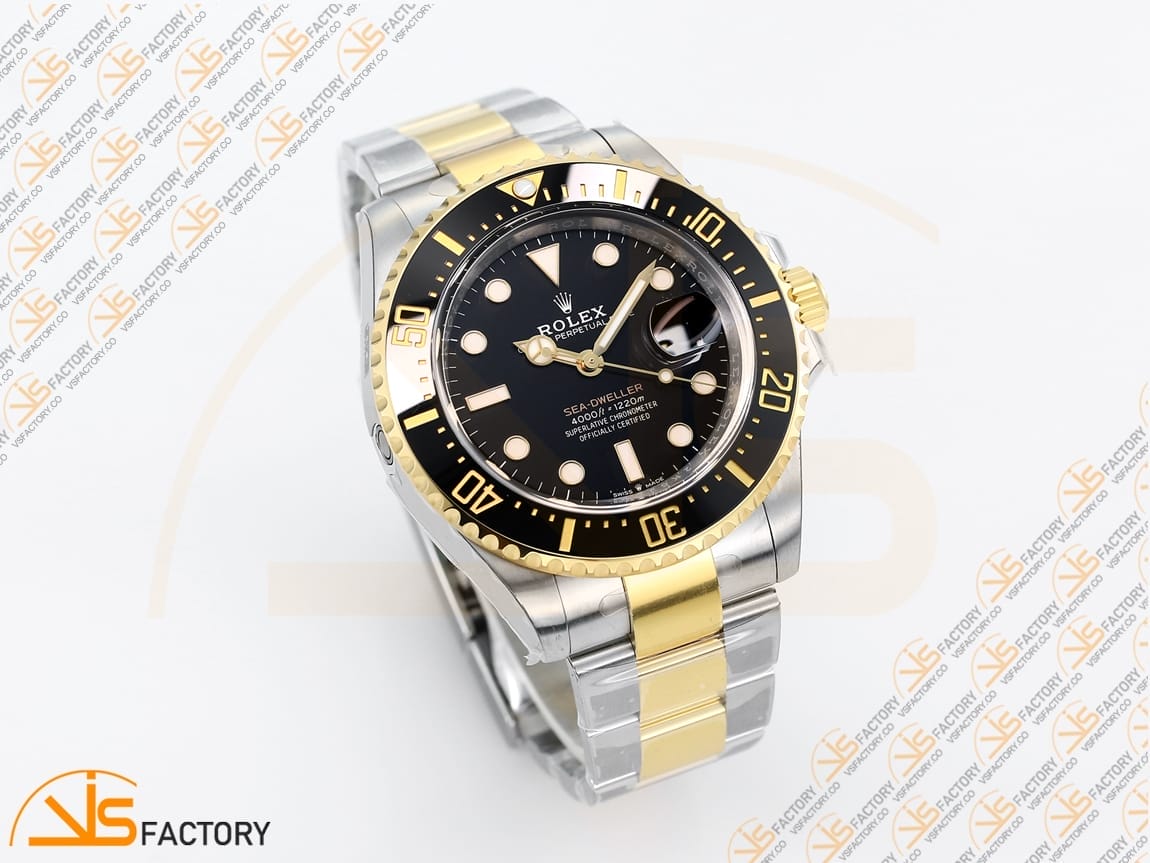 VSFactory (VSF) Rolex Sea-Dweller 126603 Black Dial 904L Steel and Yellow Gold Bracelet VS3235 Movement - 图片 5