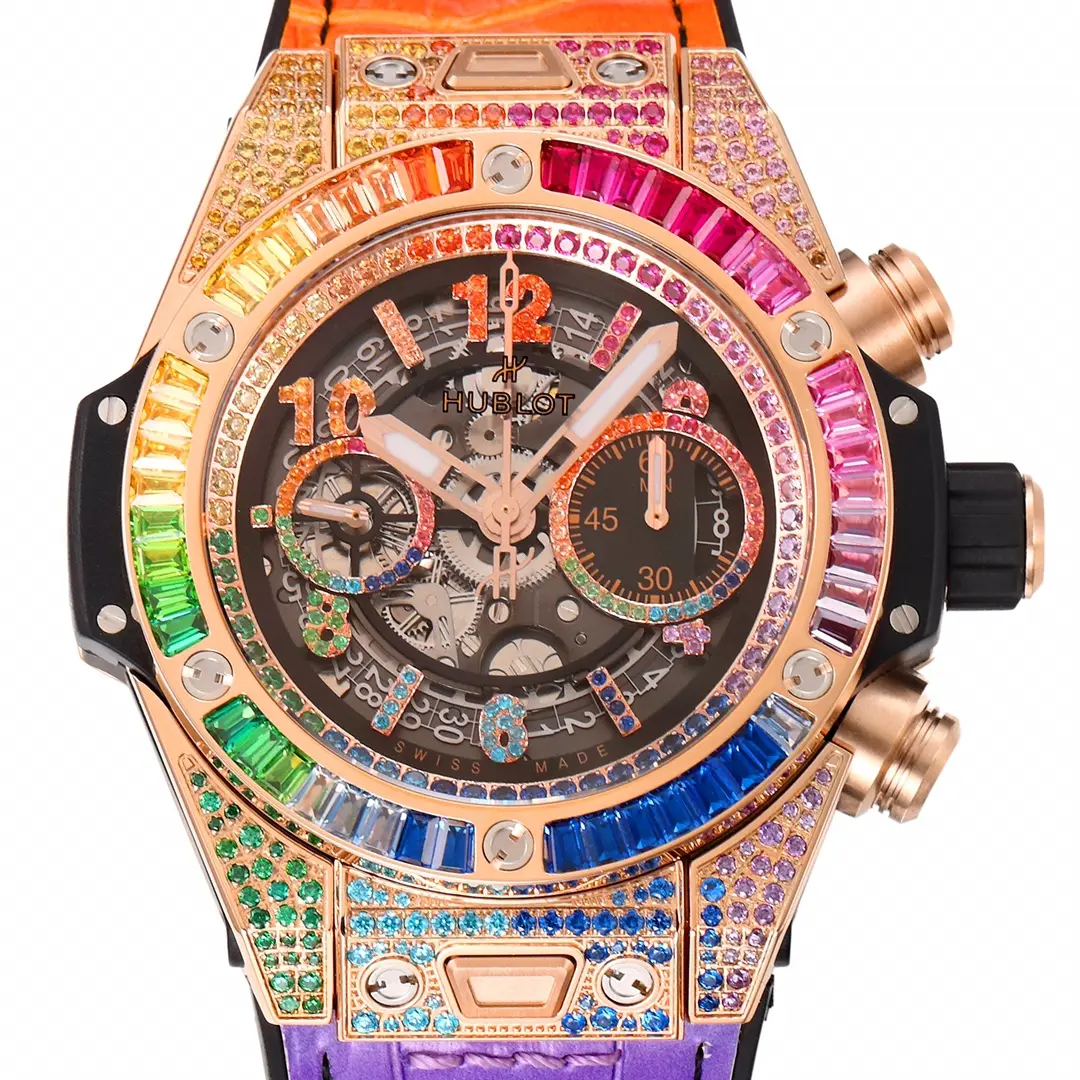 WWF Factory Hublot Big Bang Unico Rainbow Watch – Multicolor, Chronograph, 45mm, Super Clone Edition - 图片 2