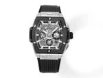 WWF Factory HUBLOT Spirit of Big Bang Titanium & Resin Black Limited Edition Watch – Model 642.NX.0170.RX – Super Clone Edition