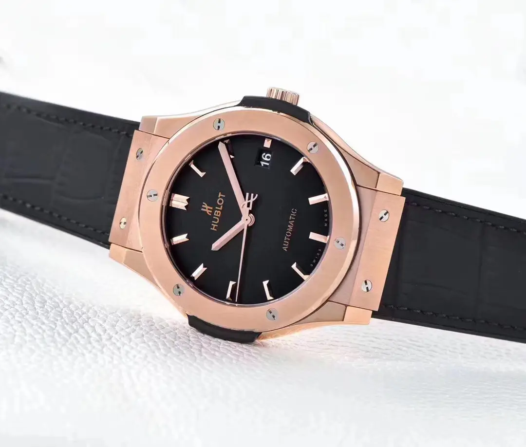 WWF Factory Hublot Classic Fusion Super Clone Watch – Rose Gold with Black Dial - 图片 9