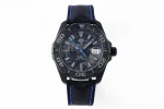 XF Factory TAG Heuer Series Watch – Black with Blue Stitching, Casual & Formal Style, 100m Waterproof, SW200 Movement, Super Clone Replica Design