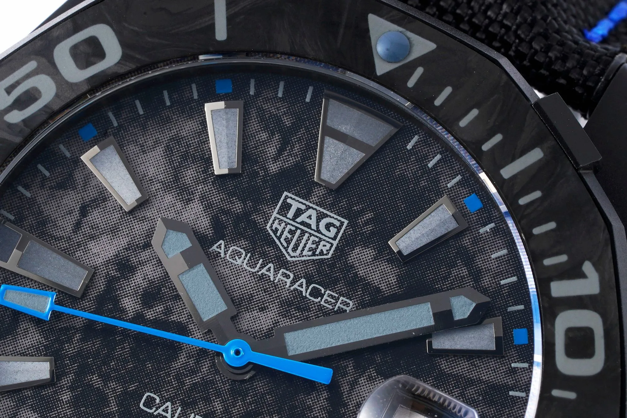 XF Factory TAG Heuer Series Watch – Black with Blue Stitching, Casual & Formal Style, 100m Waterproof, SW200 Movement, Super Clone Replica Design - 图片 6