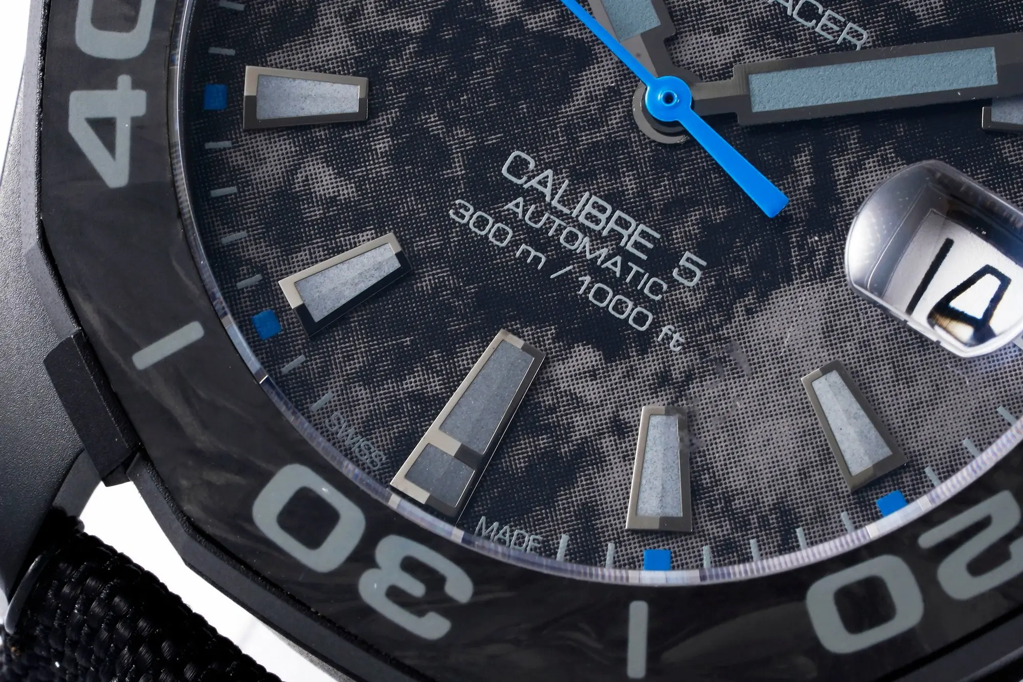 XF Factory TAG Heuer Series Watch – Black with Blue Stitching, Casual & Formal Style, 100m Waterproof, SW200 Movement, Super Clone Replica Design - 图片 9