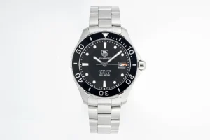 XF Factory TAG Heuer Series Watch – Silver Stainless Steel, Black Dial, Automatic Diver Style, 100m Waterproof, Super Clone Replica Edition