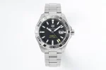 XF Factory TAG Heuer Super Autavia Series Watch – Silver Stainless Steel, Black Dial, Formal & Casual Style, 100m Waterproof, SW200 Movement, Premium Replica Edition