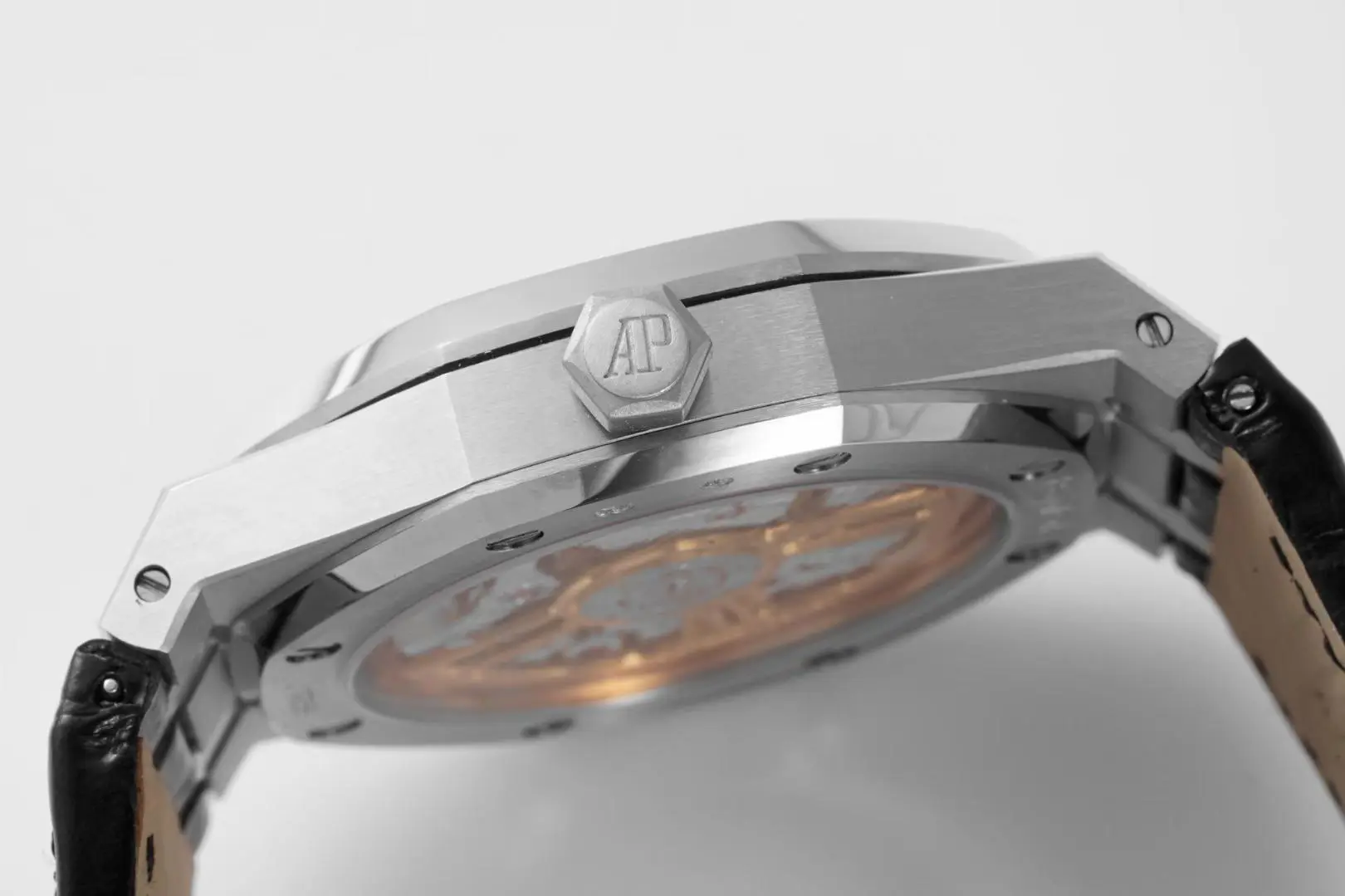 ZF Factory Audemars Piguet Royal Oak 15500 Black Leather Super Clone Watch - 图片 6
