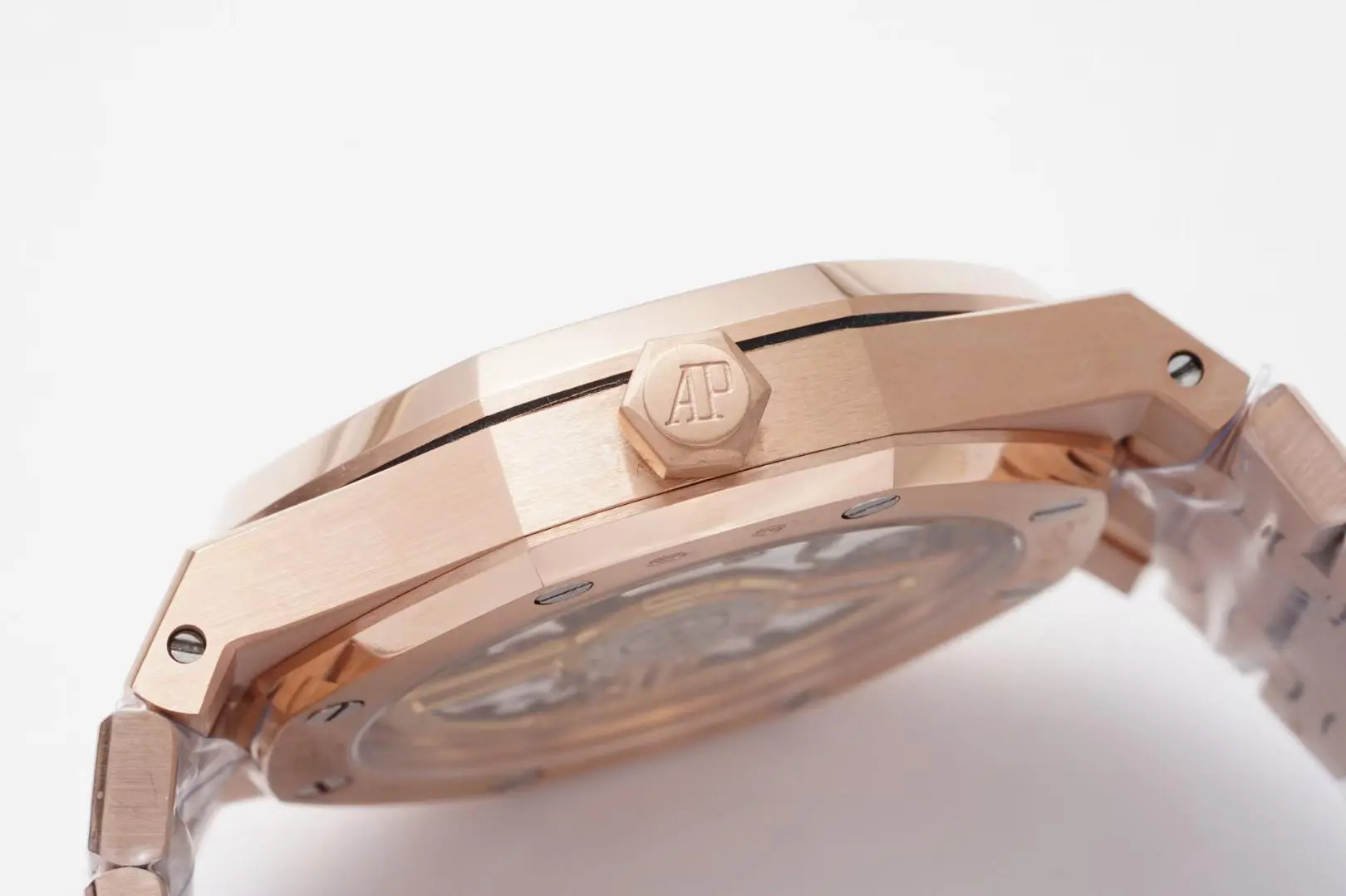 ZF Factory Audemars Piguet Royal Oak 15500 Rose Gold Black Dial Super Clone Watch - 图片 6
