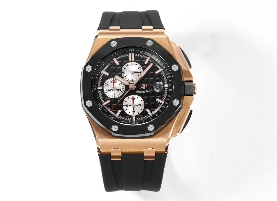 ZF Factory Audemars Piguet Royal Oak Offshore Chronograph Rose Gold Black – Premium Super Clone Watch