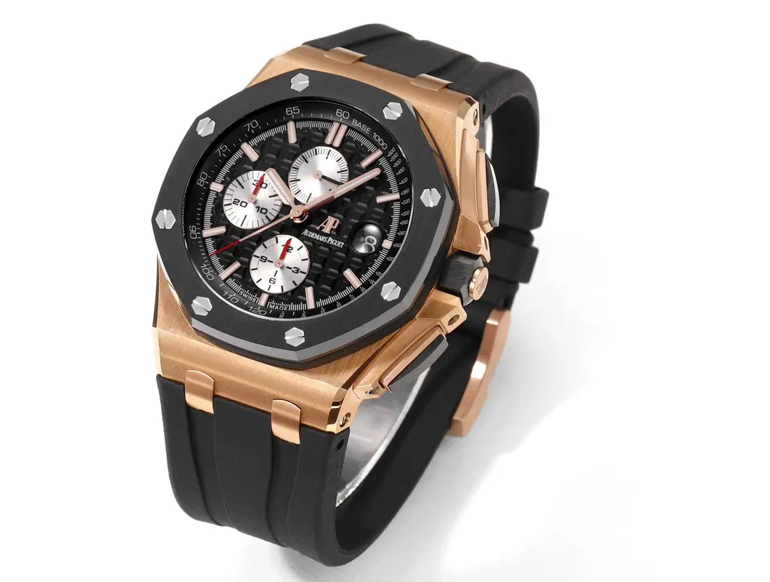 ZF Factory Audemars Piguet Royal Oak Offshore Chronograph Rose Gold Black – Premium Super Clone Watch - 图片 2