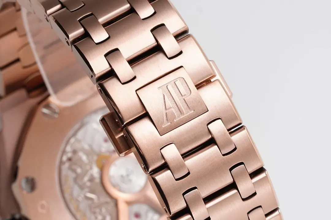 ZF Factory Audemars Piguet Royal Oak Offshore Rose Gold Blue Dial Chronograph – Super Clone Edition - 图片 6
