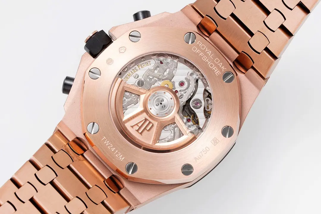 ZF Factory Audemars Piguet Royal Oak Offshore Rose Gold Blue Dial Chronograph – Super Clone Edition - 图片 9