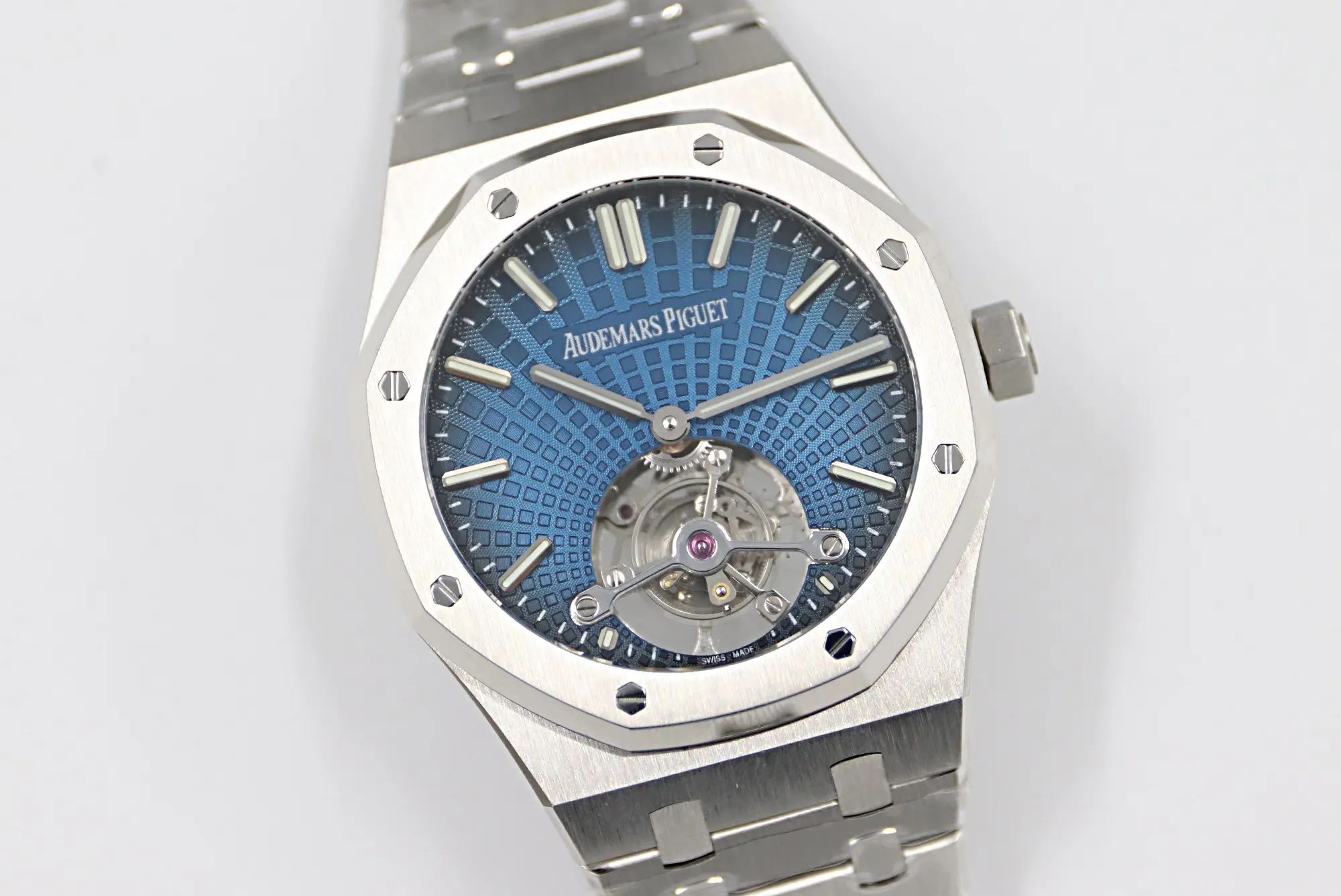 ZF Factory Audemars Piguet Royal Oak Tourbillon Blue Dial Super Clone Watch - 图片 2