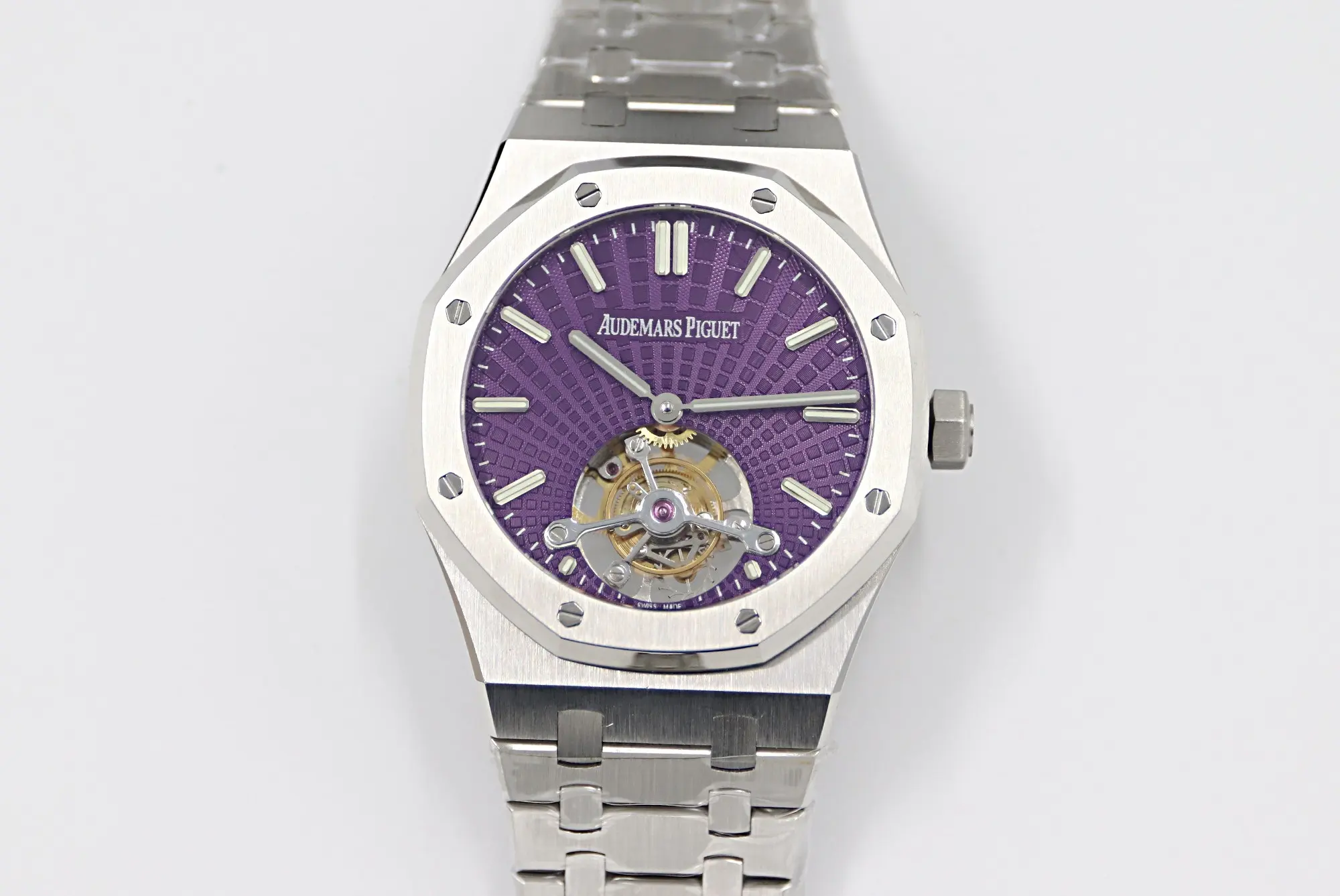 ZF Factory Audemars Piguet Royal Oak Tourbillon Purple Dial Super Clone Watch