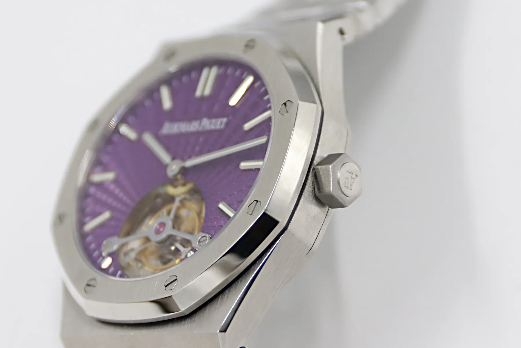 ZF Factory Audemars Piguet Royal Oak Tourbillon Purple Dial Super Clone Watch - 图片 4