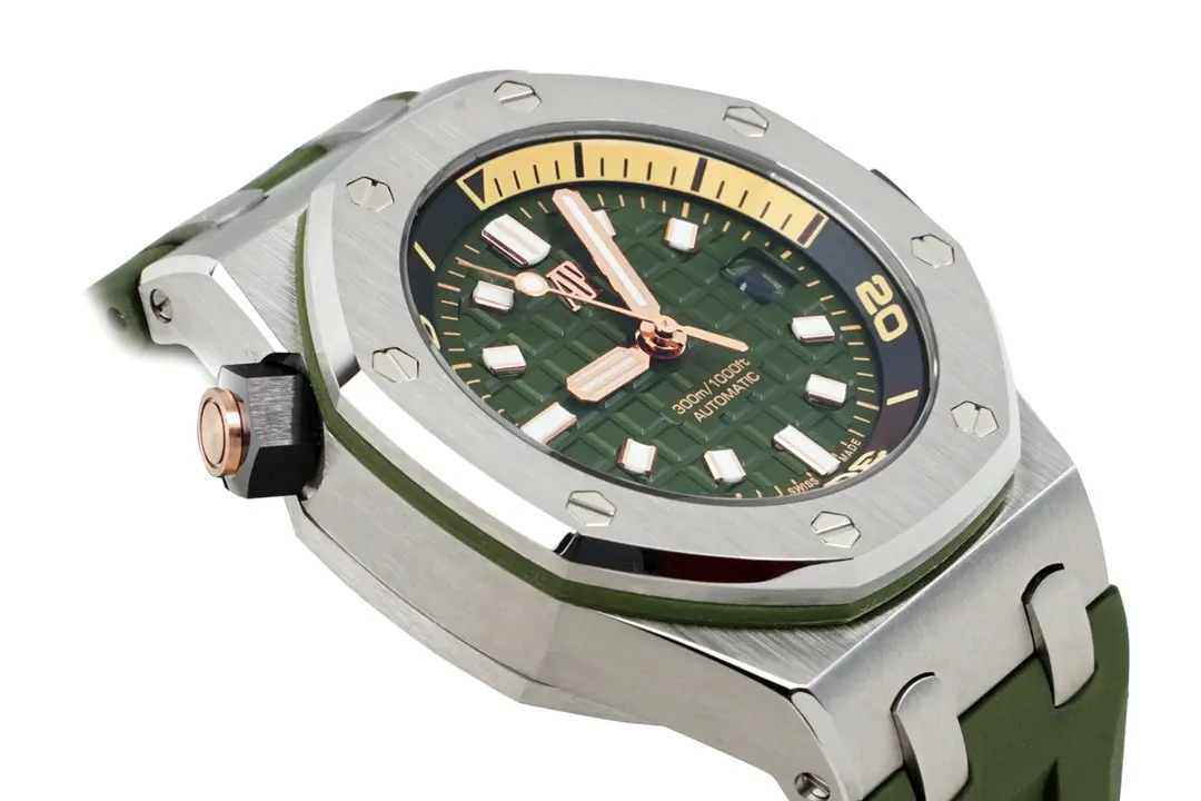 ZF Factory BF Offshore Diver Watch 15720 Green Rubber – Super Clone Watches Edition - 图片 3