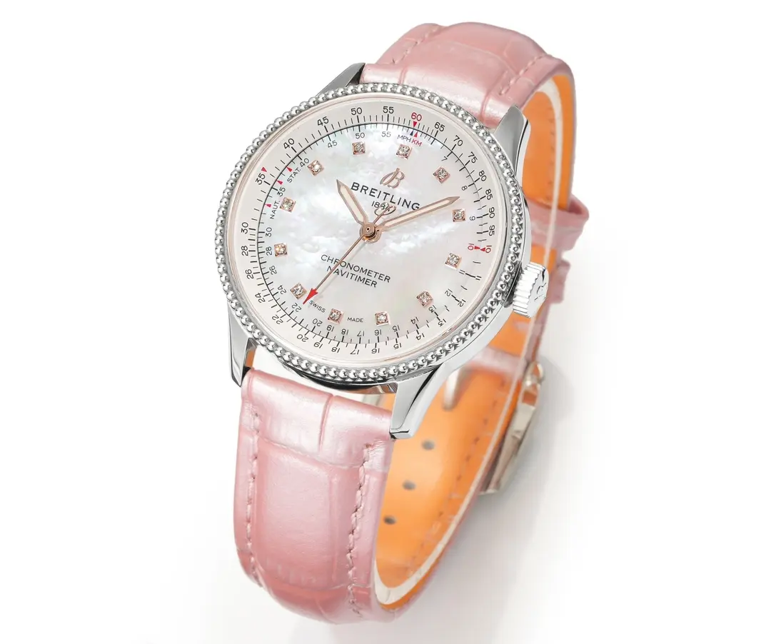 ZF Factory Breitling Navitimer Automatic Pink Leather – Super Clone Watch Masterpiece - 图片 2